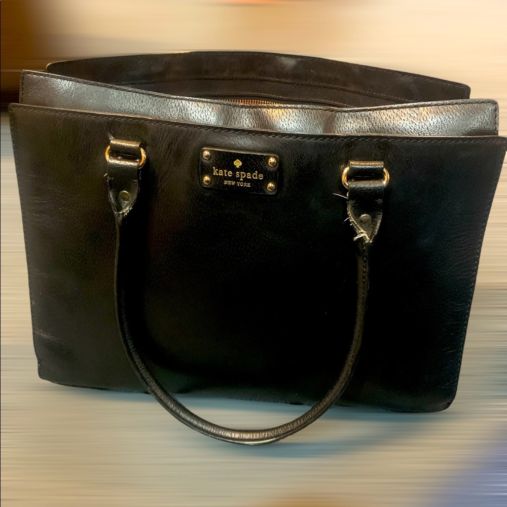 Kate Spade Black Leather Tote